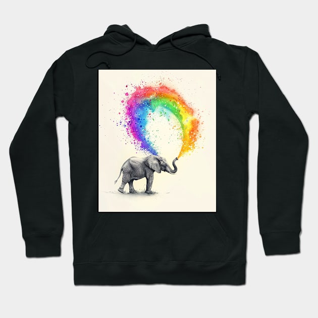 Elephant Environmental Influence Hoodie by Merle Huisman